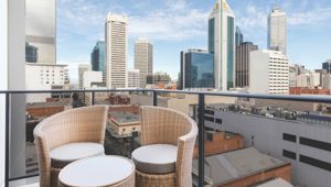 Adina Barrack Plaza Perth Balcony