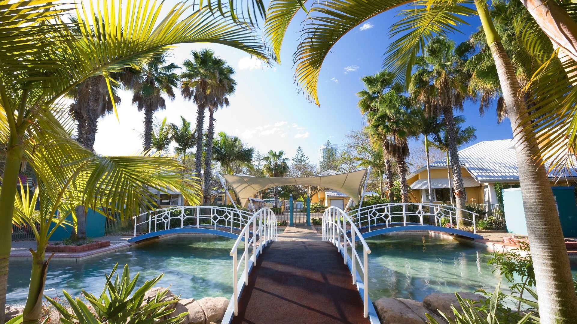 Chill by the pool at Breakfree Diamond Beach.