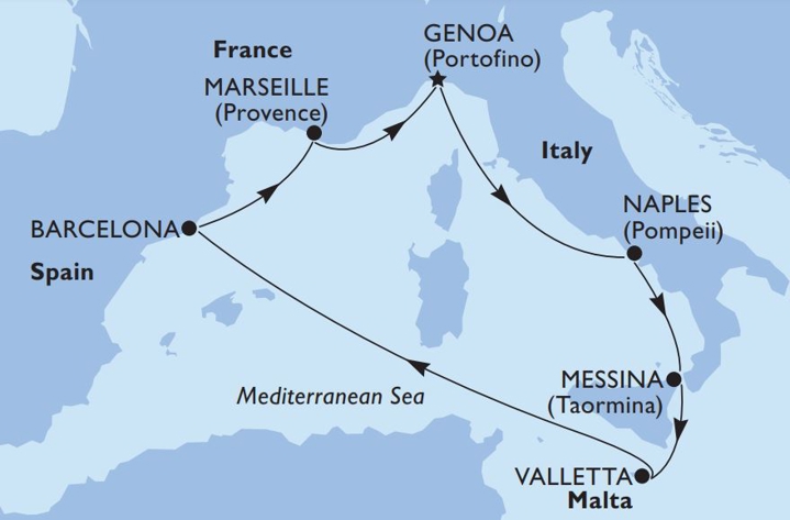 West Mediterranean Map