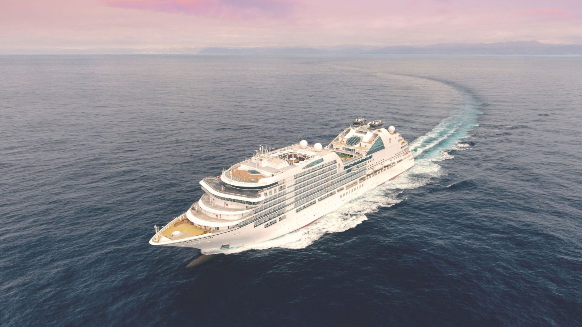 Seabourn Ovation Pink Sky - Seabourn Cruise Line