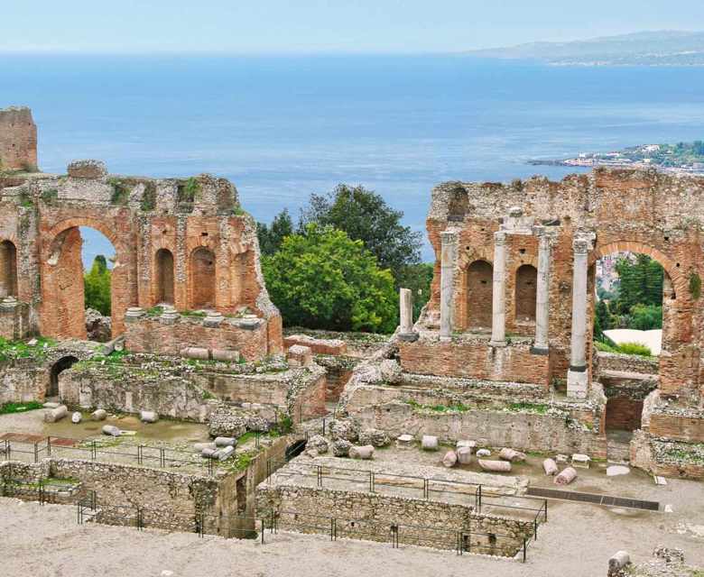 Italy, From Messina Taormina, The Ancient Theatre
