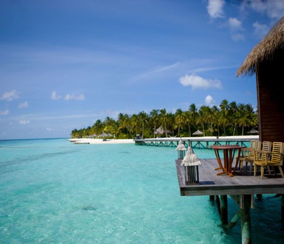 View from accommodation of island 