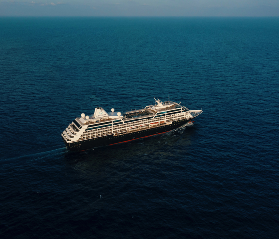 Azamara Quest Aerial Shot