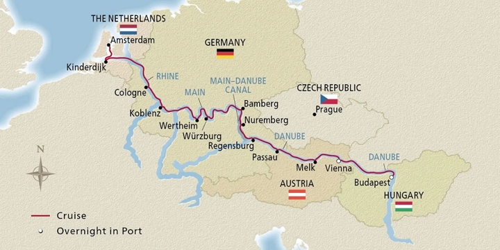 Grand European Tile Map