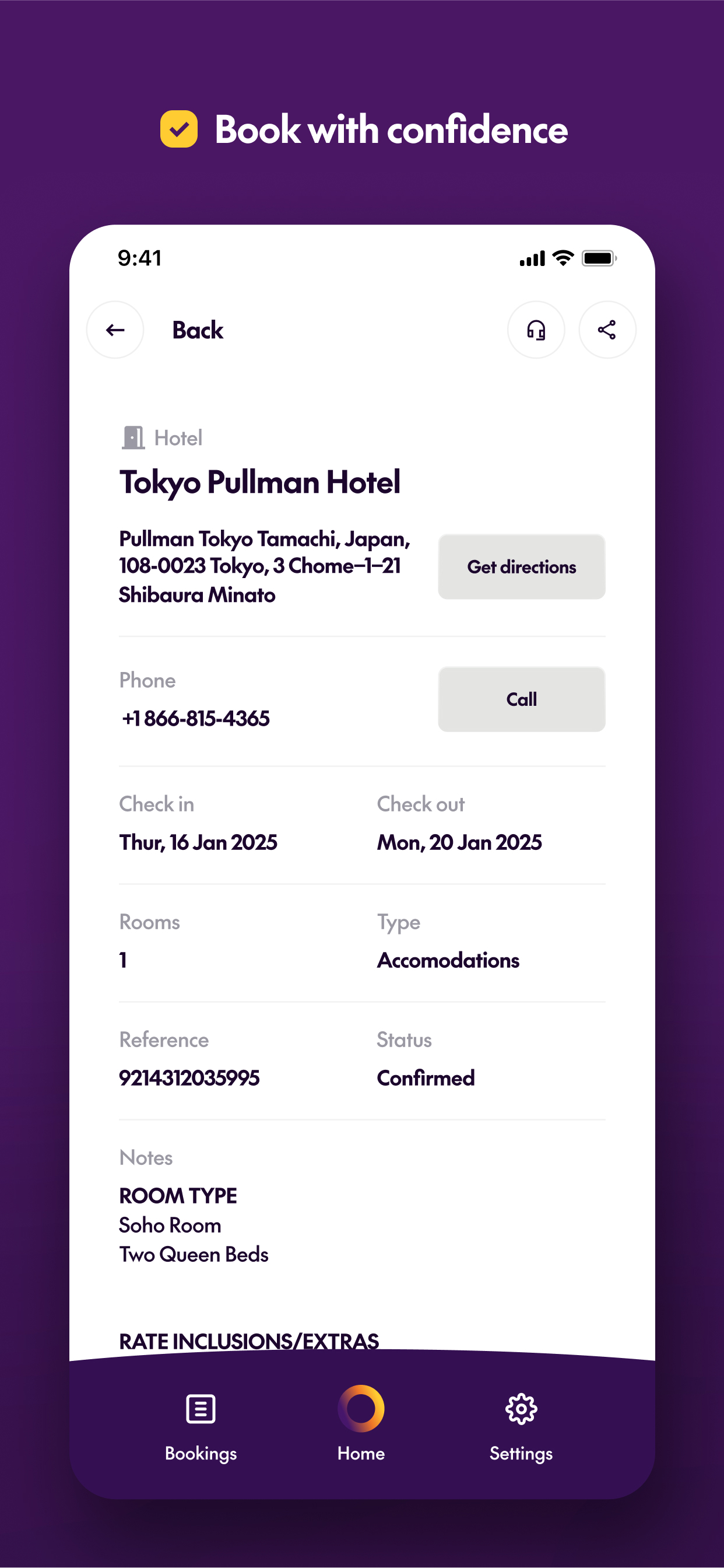 House of Travel App Hotel Itineraries