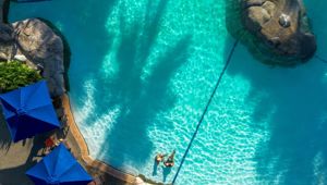 DoubleTree Resort by Hilton Hotel Fiji - Sonaisali Island - aerial pool image