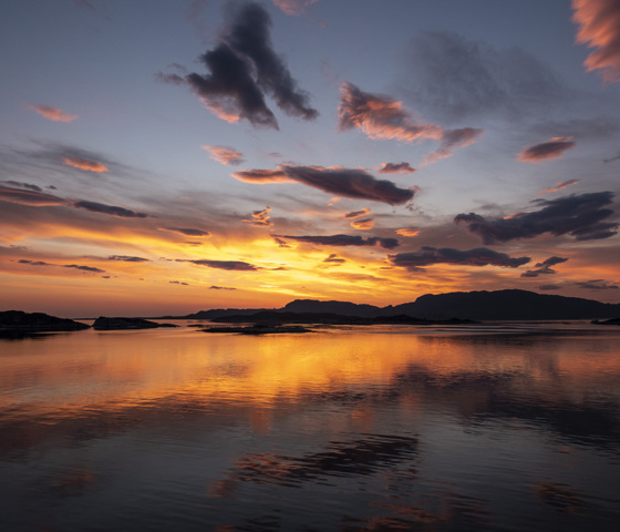 Sunset at Trondheim, Norway 