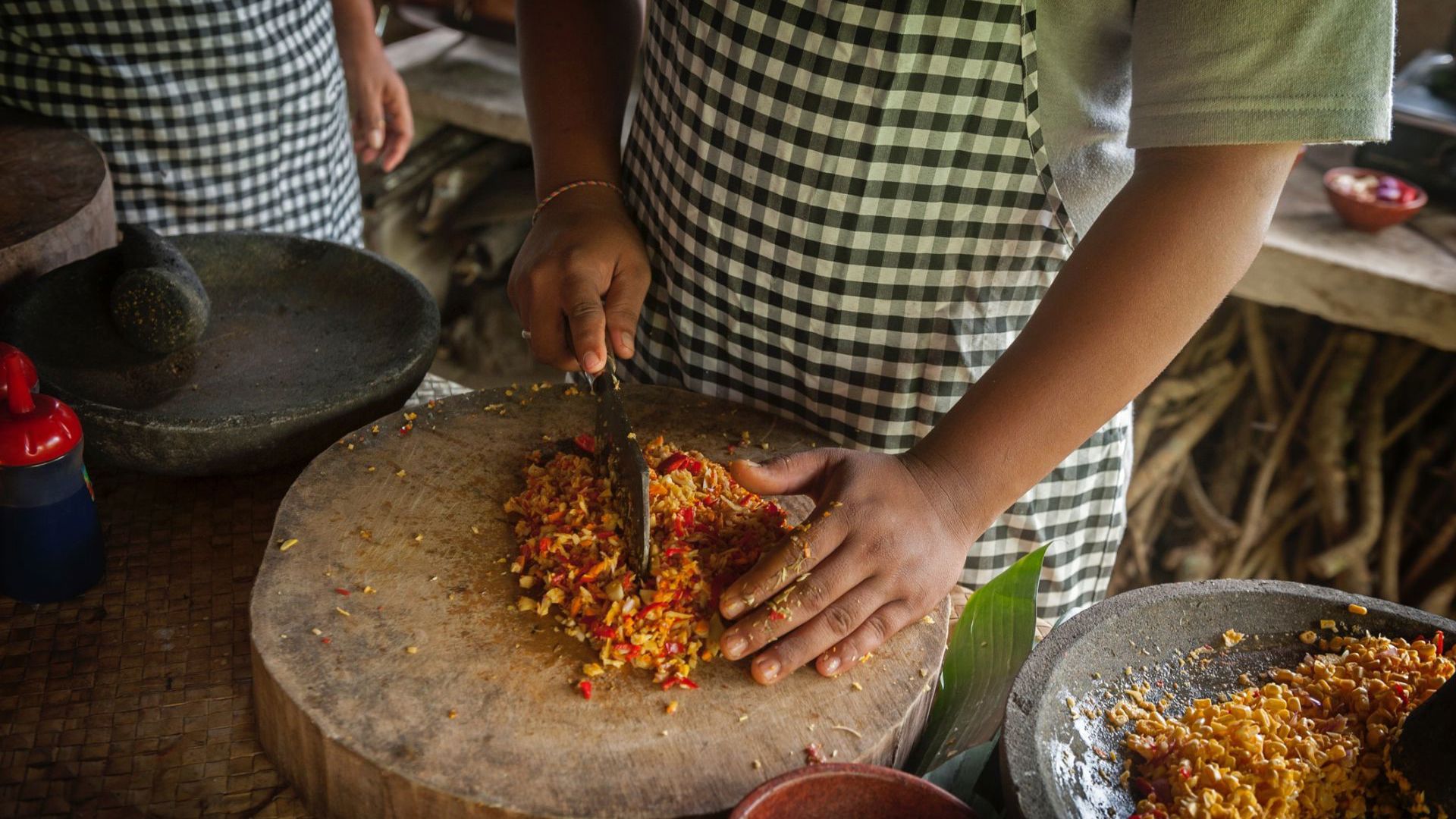 Local Balinese Cuisine chopping spices - Image credit: Getty Images