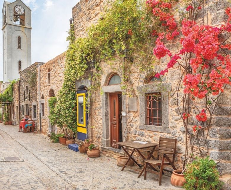 Alley And Belltower In Mesta, Chios Island