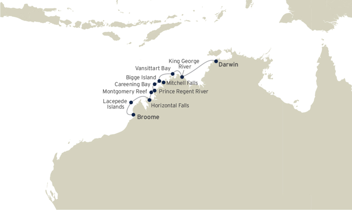 Coral Expeditions The Kimberely Cruise Darwin & Broome 10 Nights