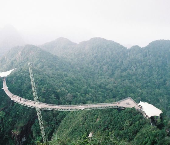 Ariel view of Langkawi Skybridge 