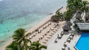 Edgewater Pool Deck Aerial View
