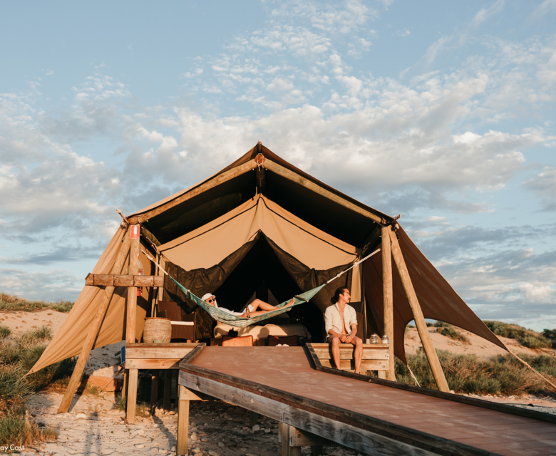 Sal Salis Accommodation Tent Hammock © Journey Beyond