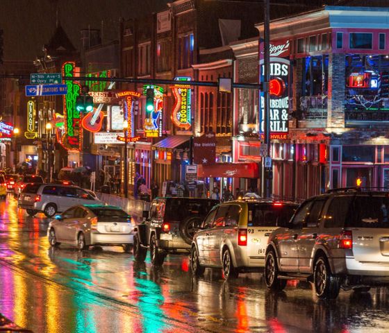 Street view of Nashville Tennessee