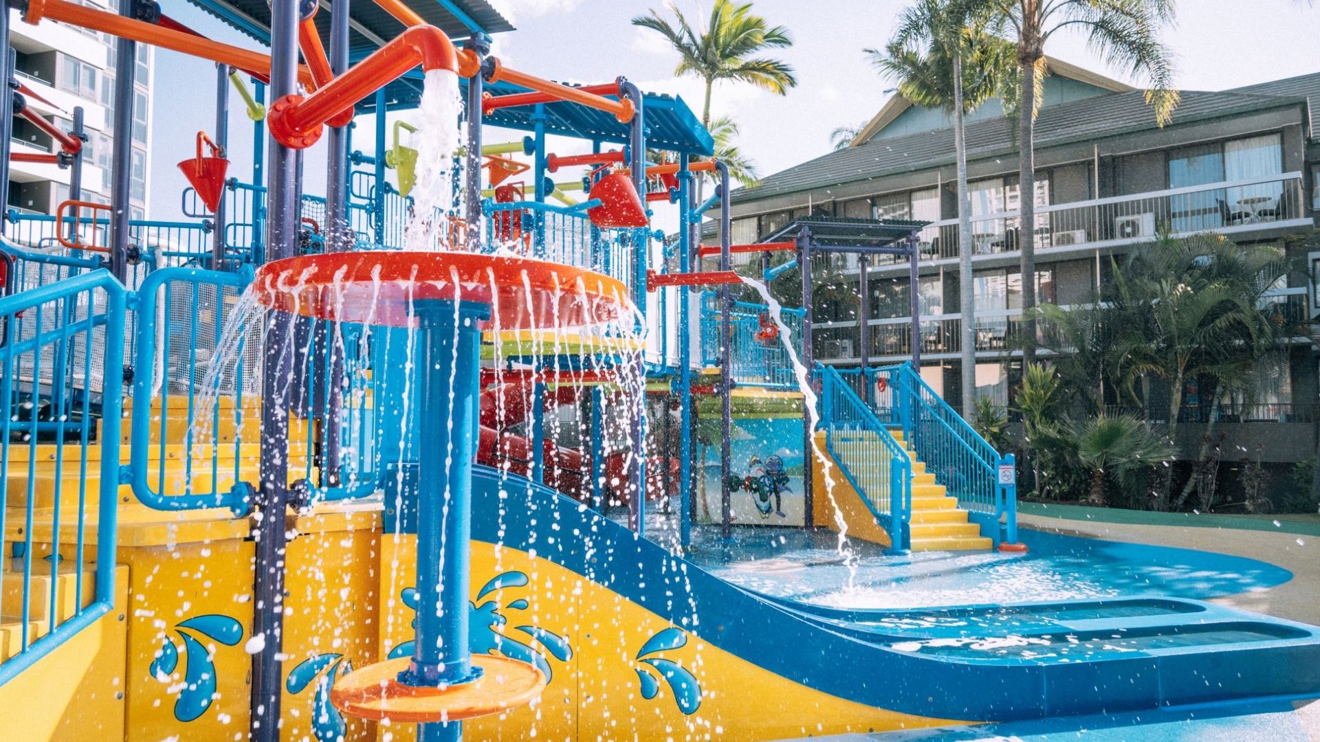 The pool at Paradise Resort Gold Coast will keep the kids entertained for hours.