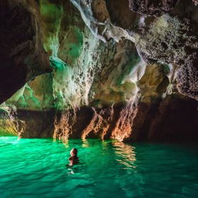 Emerald cave Thailand