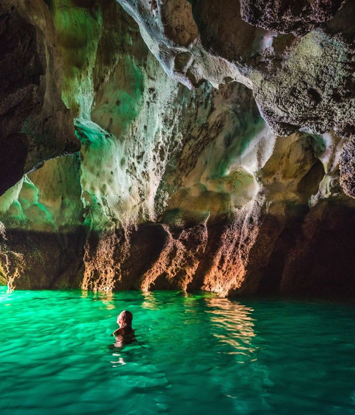 Emerald cave Thailand