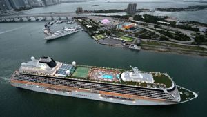 Crystal Serenity via Drone