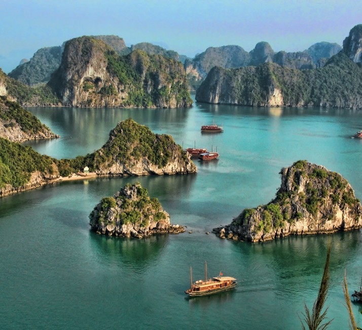 Ariel view Halong Bay