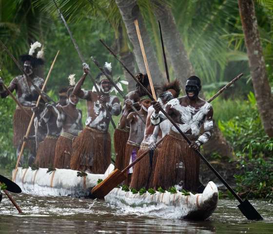 Agats village Cultural local people