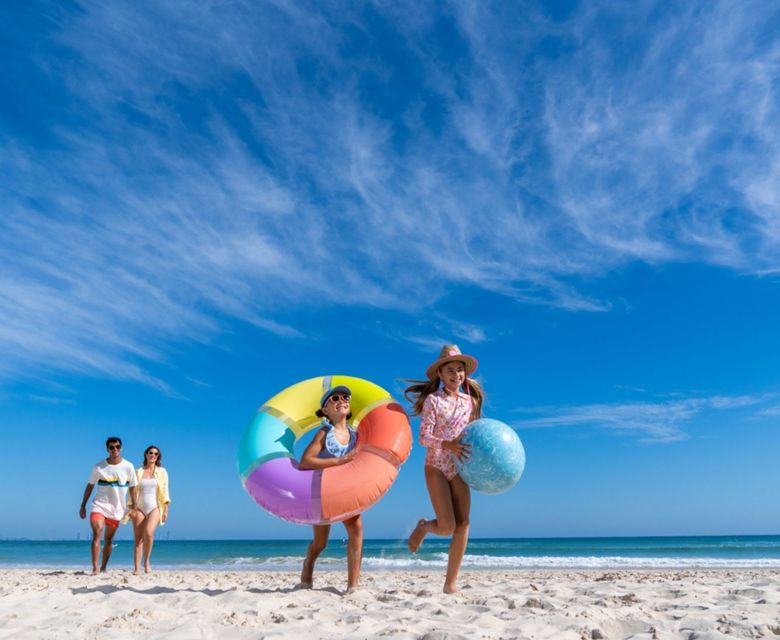 Kids on the beach in the Gold Coast