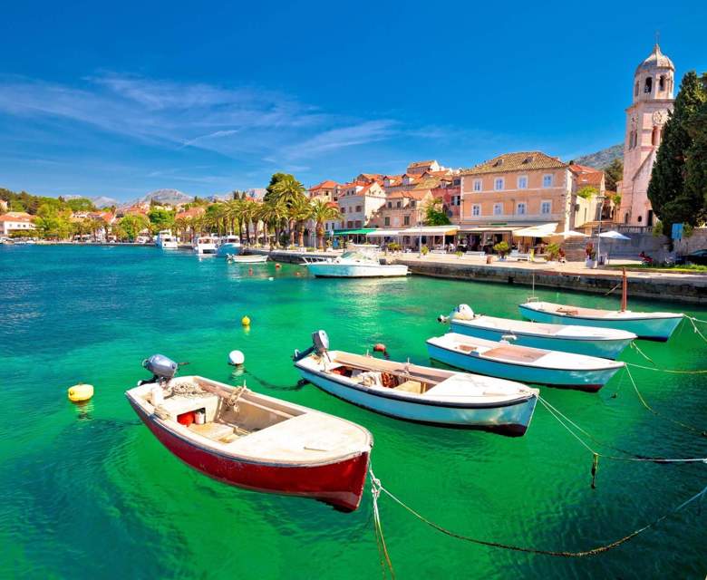 The beautiful little seaside town in Dubrovnik