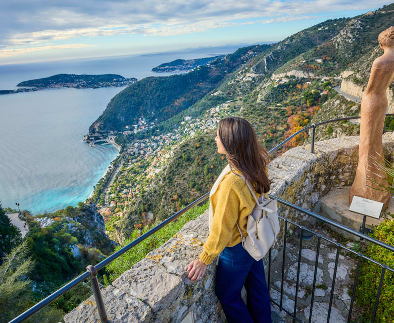 A Girl In Eze, France