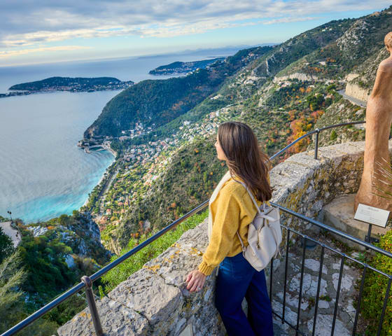 A Girl In Eze, France