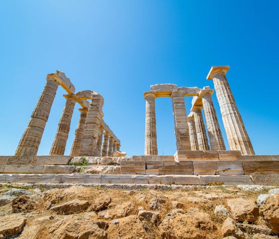 Temple of Poseidon In Athens, Greece