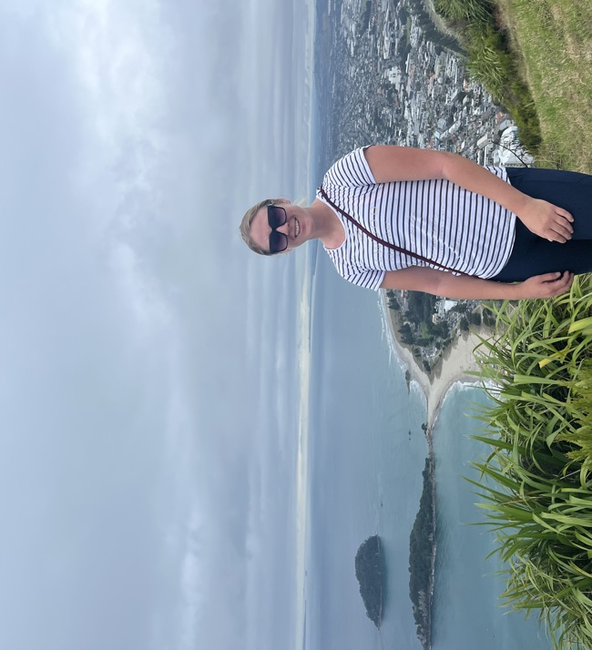 Tayla at Top of Bay of Plenty Trail