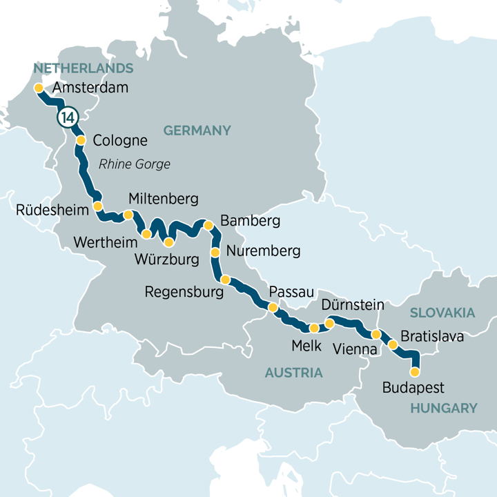 Amsterdam to Budapest