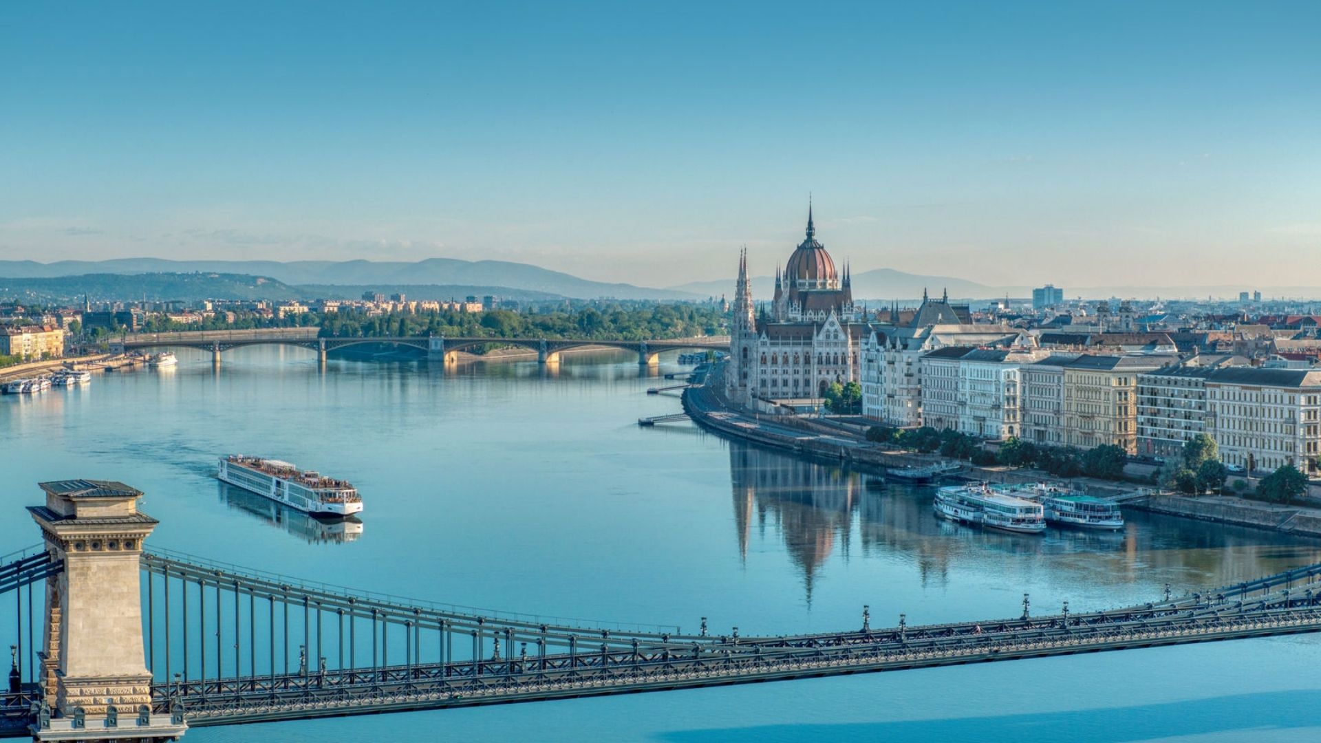 Viking Longship in Budapest, Hungary