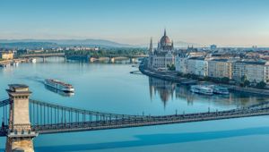 Viking Longship in Budapest, Hungary