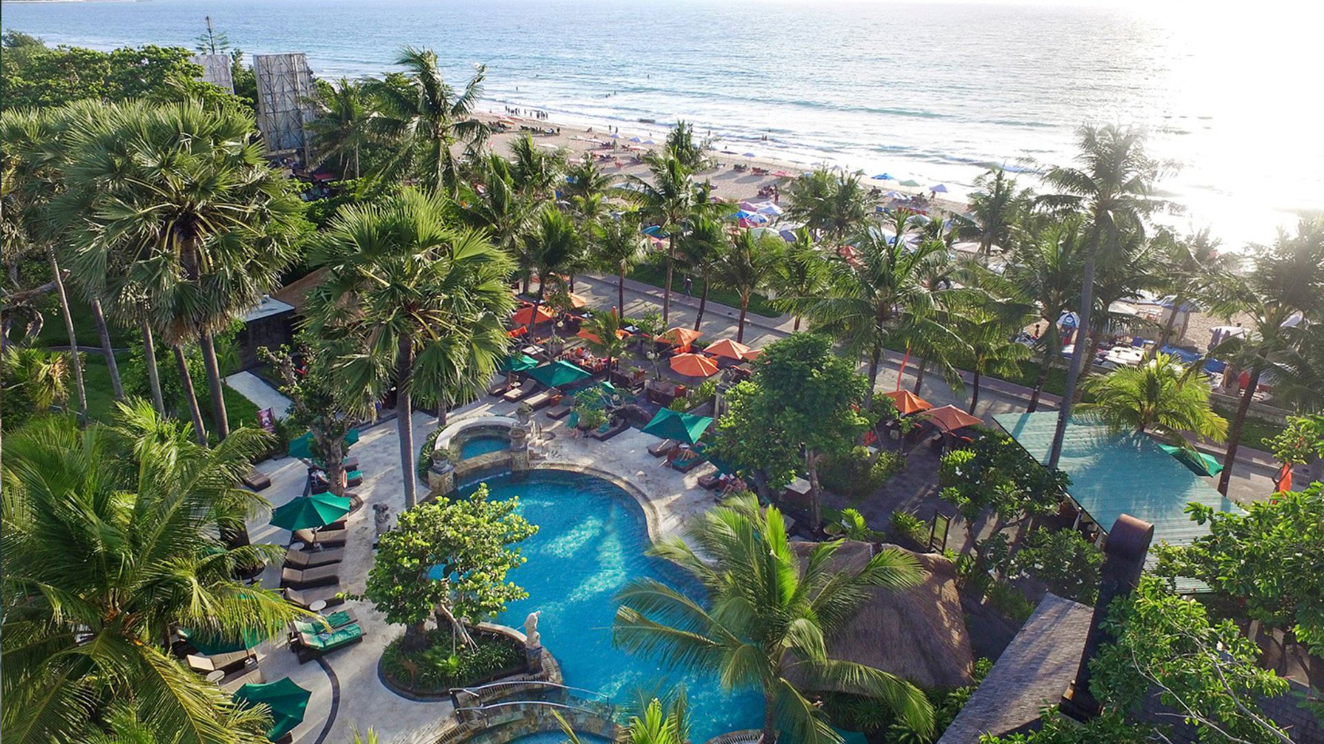 Legian Beach Hotel - Aerial View