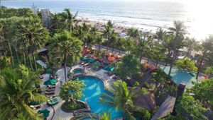 Legian Beach Hotel - Aerial View