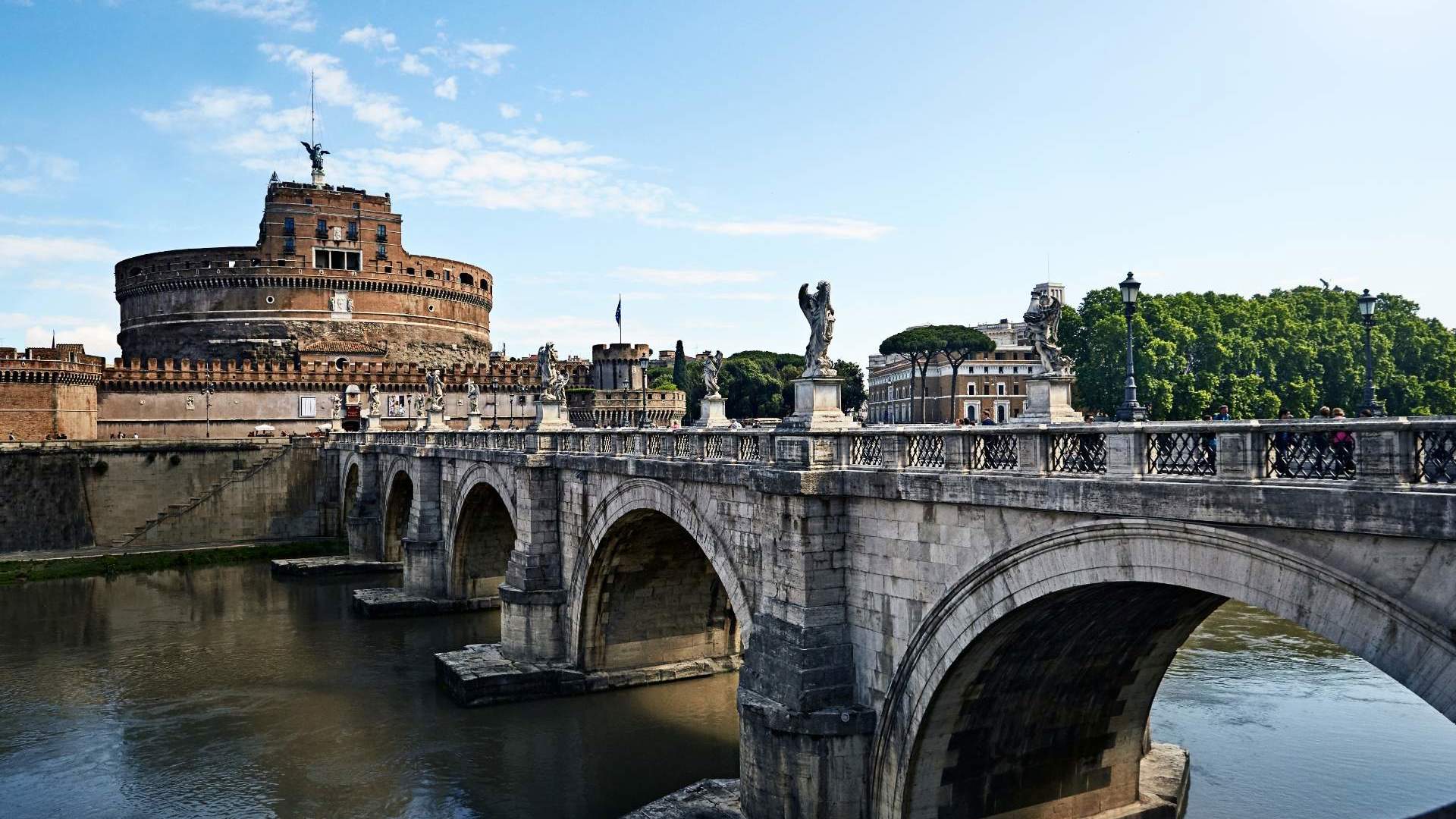 Rome Bridge in Italy