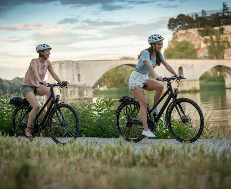 Biking At The Bridge In Avignon