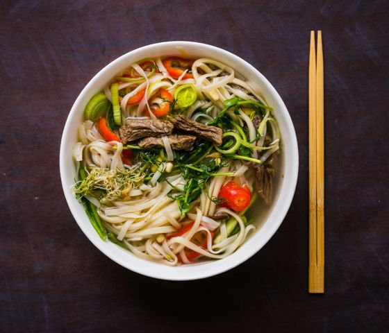 Bowl of Pho noodles