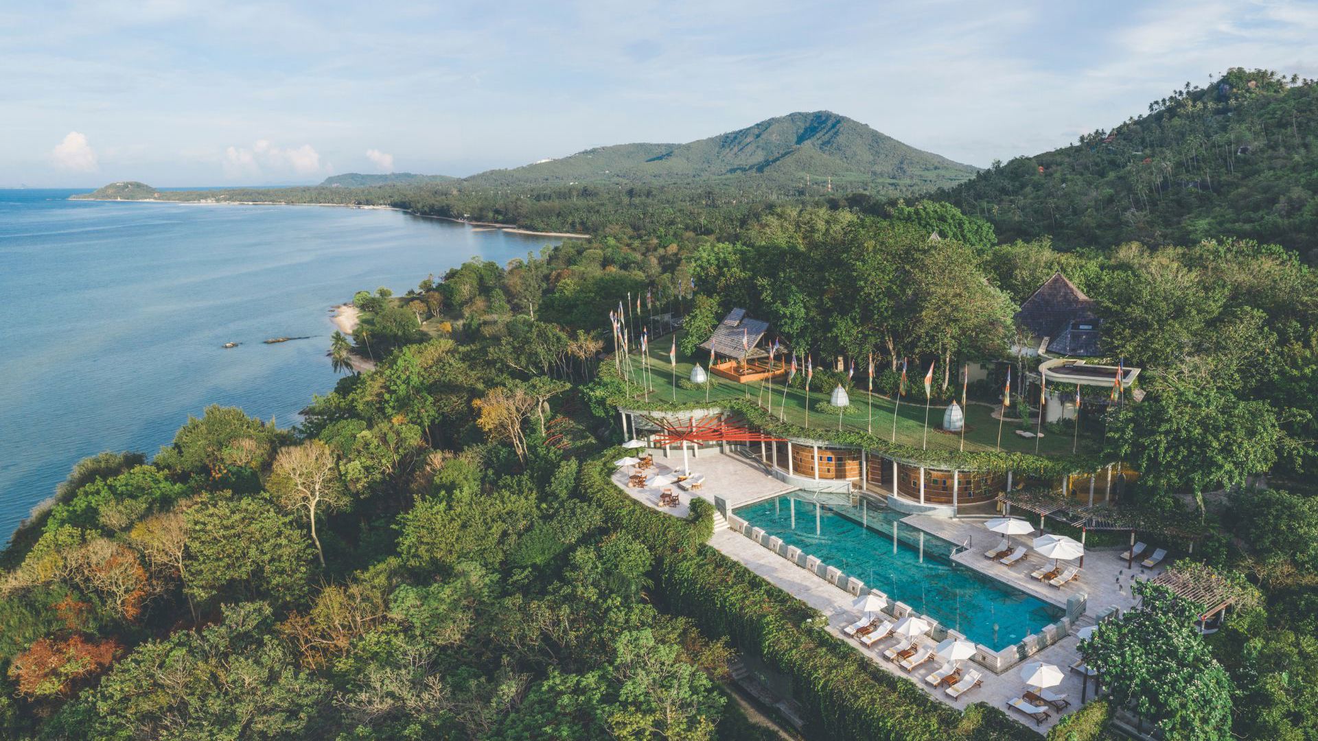 Kamalaya Koh Samui - Lap Pool Aerial View