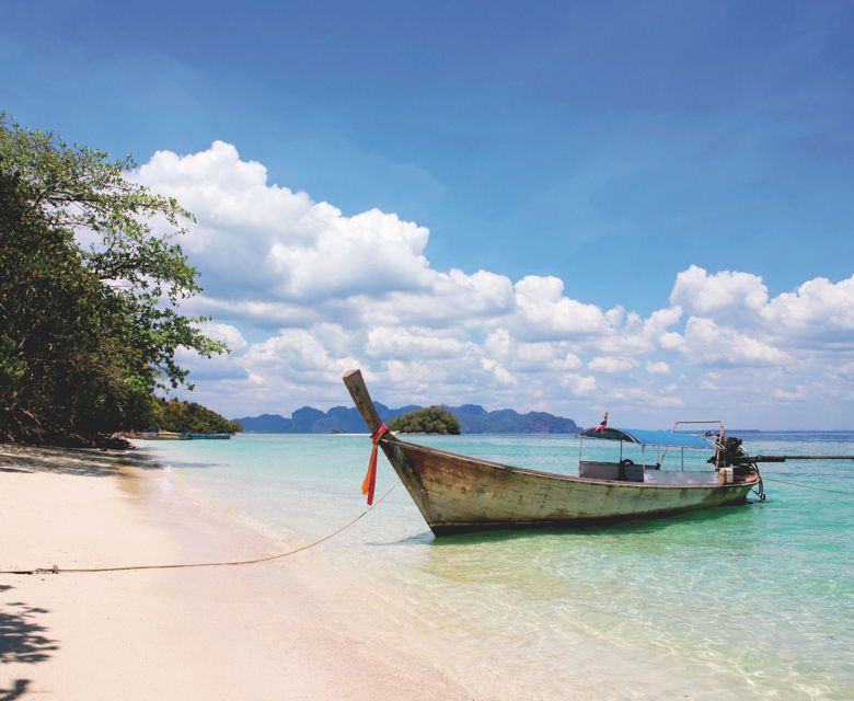 Phi Phi Island - Longtail Boat on Beach