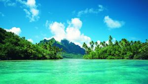 Tahiti, the largest island in French Polynesia