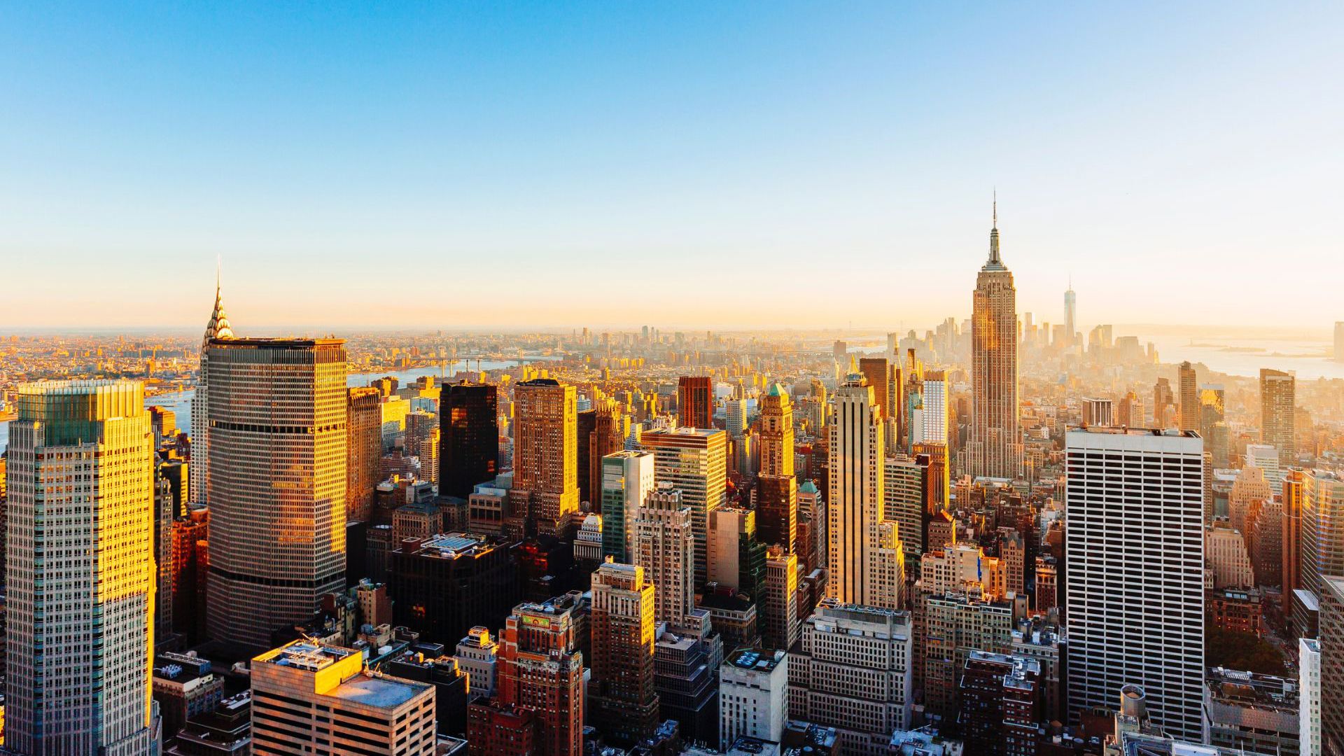 New York City Skyline at sunset - Image credit: Getty Images