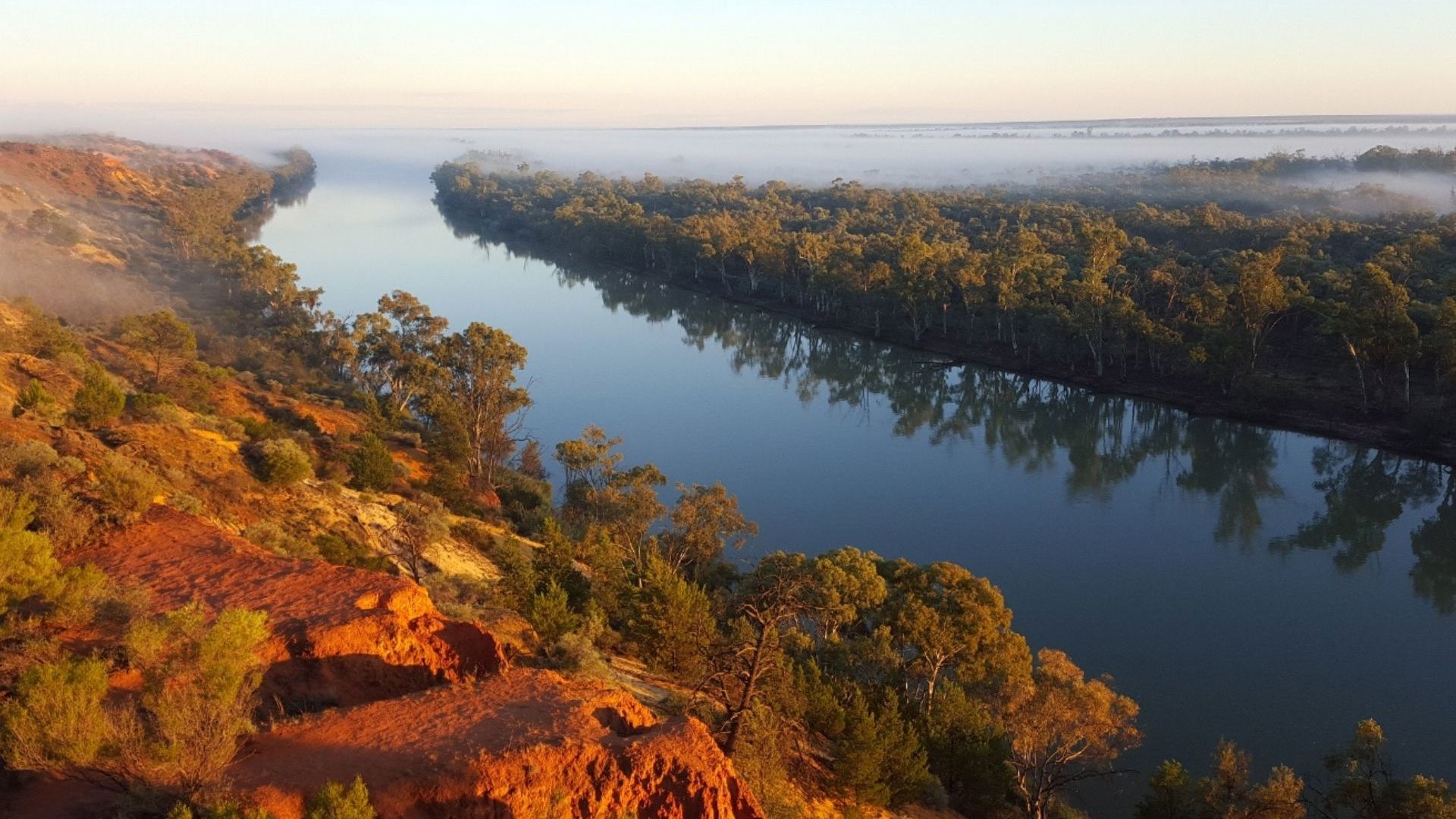 Winter Mists From Sunrise Walk CR Murray River Trails
