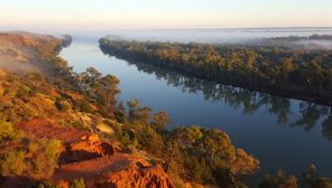 Winter Mists From Sunrise Walk CR Murray River Trails