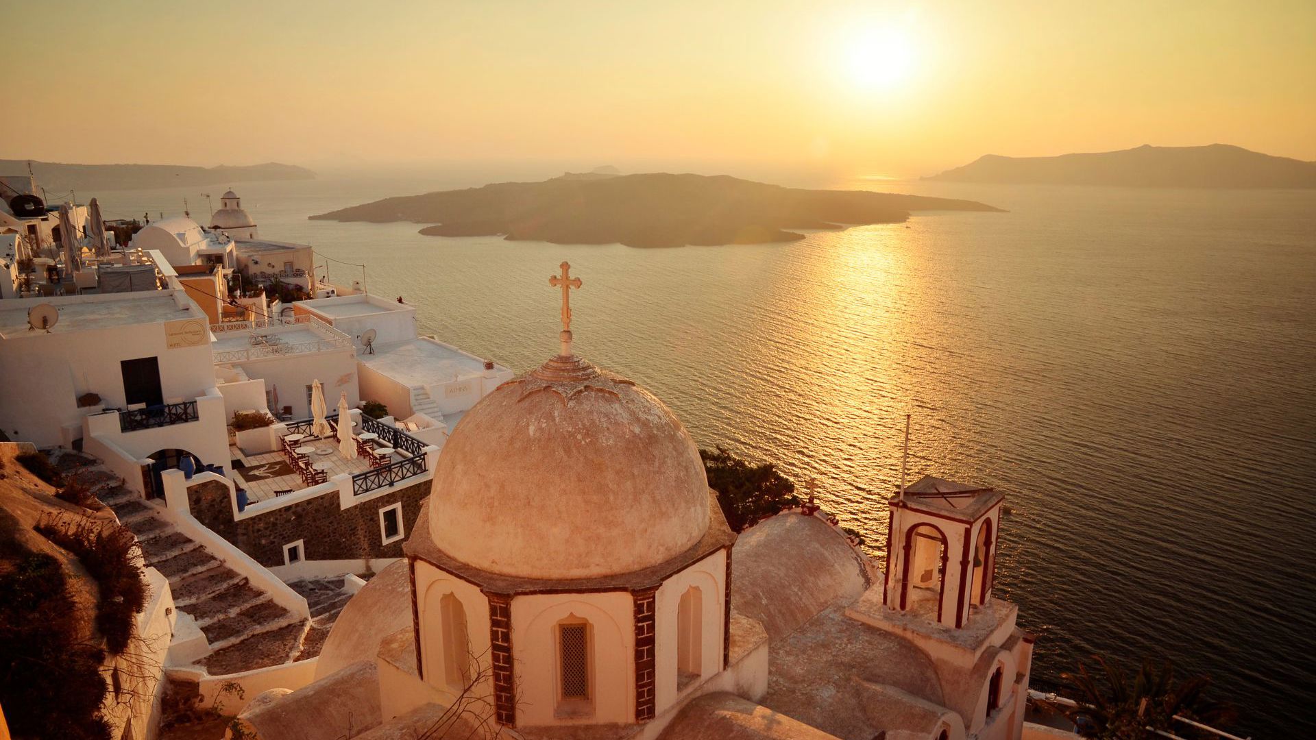 Santorini is a favourite with travellers to Greece. Image credit: G Adventures