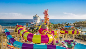 Perfect Day Coco Cay Slide Aerial