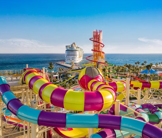 Perfect Day Coco Cay Slide Aerial