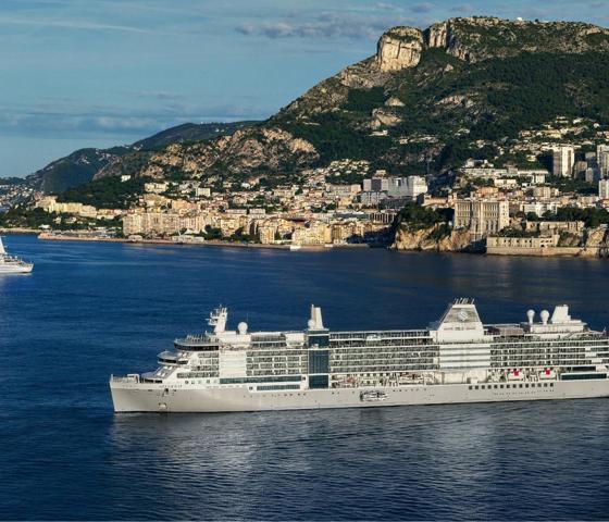 Silver Ray, aerial view, drone, Mediterranean, Monte Carlo