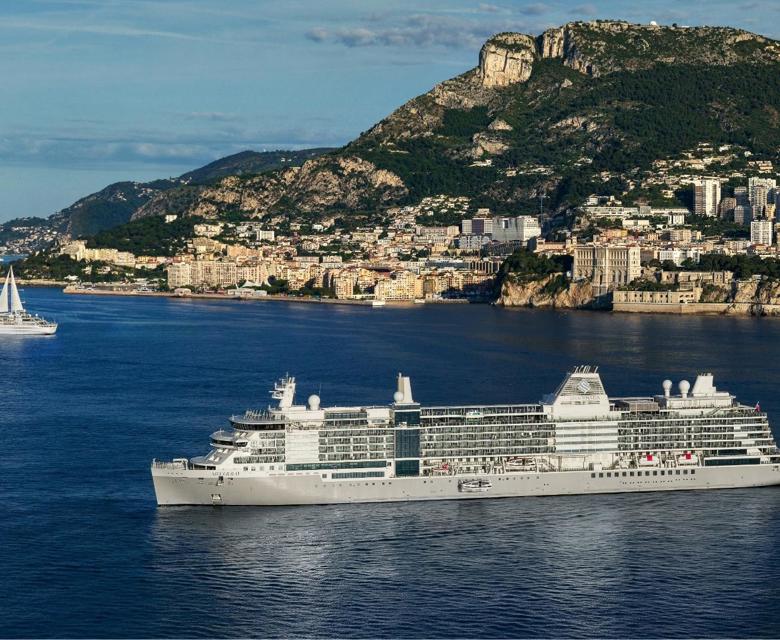 Silver Ray, aerial view, drone, Mediterranean, Monte Carlo