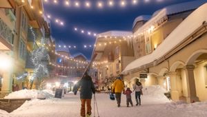 Sun Peaks Ski through Village
